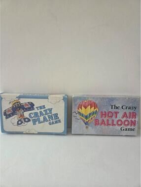 Crazy Plane and Crazy Hot Air Balloon Vintage Puzzle Game